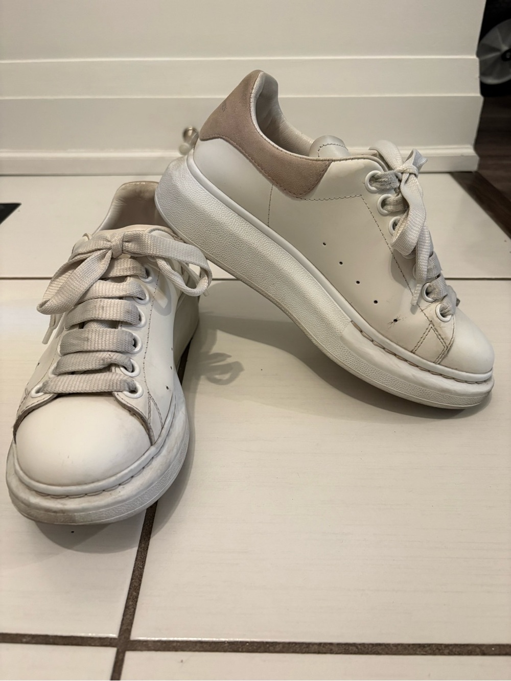 Ladies, Classic Alexander McQueen Oversized Sneakers, Sz 36